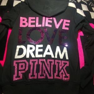 VS VICTORIA'S SECRET PINK HOODIE JACKET SWEATSHIRT